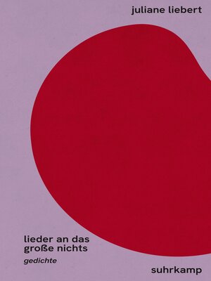 cover image of lieder an das große nichts